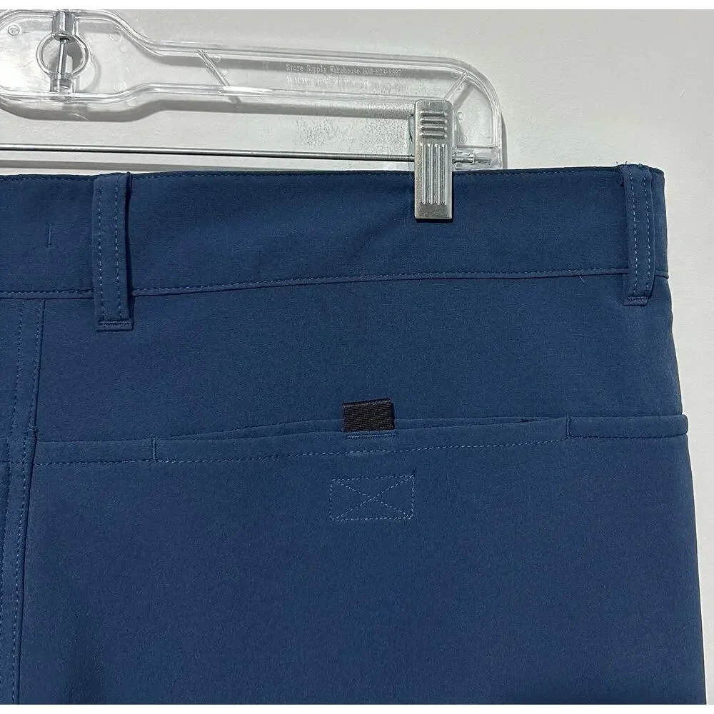 The North Face Flash Dry Mens Shorts 38 Navy Pockets Drawstring Outdoor Logo